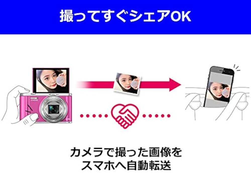 Amazon | CASIO デジタルカメラ EXILIM EX-ZR3200VP 自分撮り
